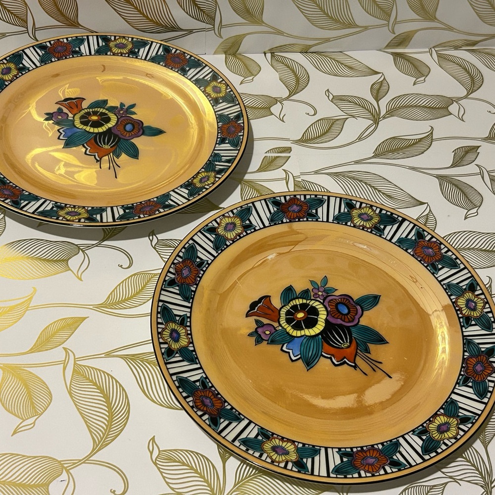 Art Deco Noritake Lusterware Salad/ Dessert Plates